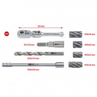 1/4" MASTER ABS jutiklių plėstuvų rinkinys, 8 vnt. (150.2410, KS TOOLS)