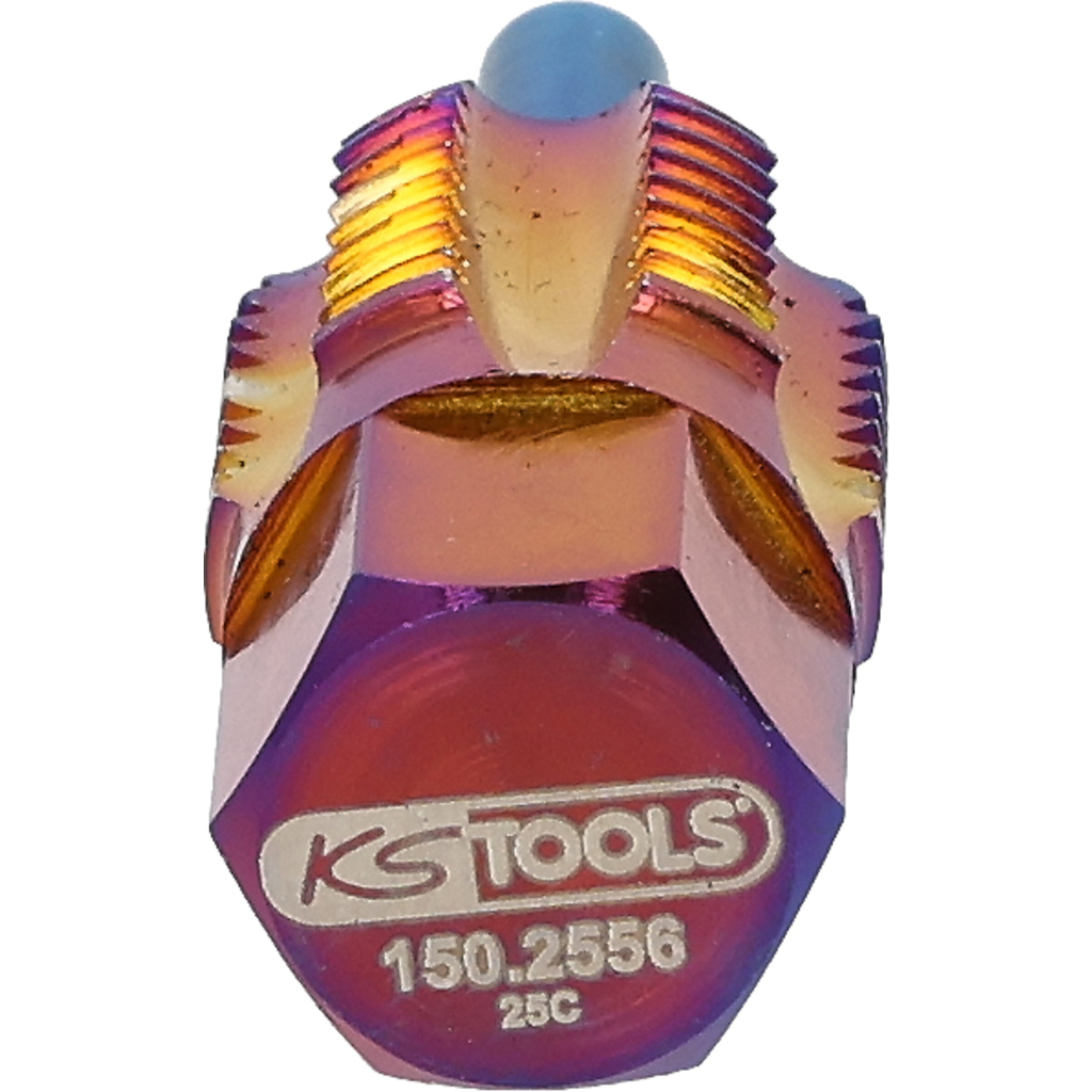 Sriegiklis su kreipiančiuoju kaiščiu temperatūros jutikliams (150.2556, KS TOOLS)