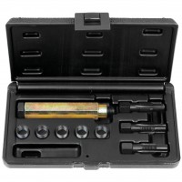 Glow plug repair set f.Lambda sensor threads, 9pcs, M12x1.5 (150.5070, KS TOOLS)