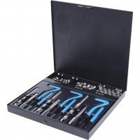Stainless steel thread repair kit, 87pcs M6,8,10 (150.6155, KS TOOLS)
