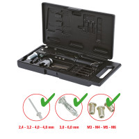Uni rivetting tool set,10pcs (150.9610, KS TOOLS)
