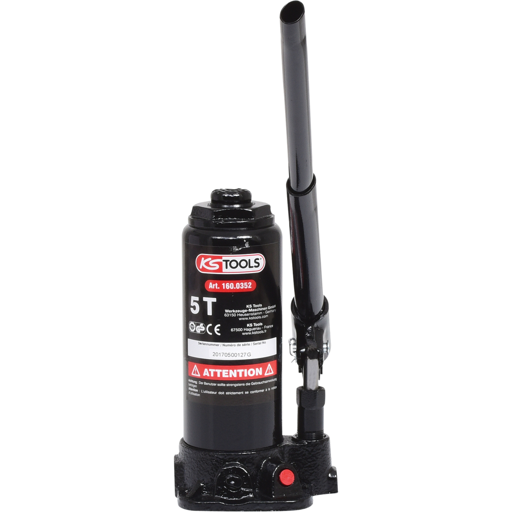 Hydraulic bottle jack, 5t (160.0352, KS TOOLS)