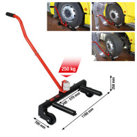 performance XXL riteņu cēlājs kravas auto, 250 kg (160.0255, KS TOOLS)