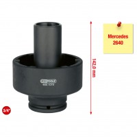 3/4" rievoto uzgriežņu atslēga ar 6 tapām un vadotnes cauruli, Mercedes, Ø 46 mm (460.1070, KS TOOLS)