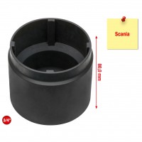 3/4" griovelinių veržlių raktas su 4 kaiščiais, Scania, vidiniai kaiščiai Ø 65 mm (460.1590, KS TOOLS)