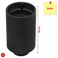 1/2" rievoto uzgriežņu atslēga ar 4 tapām, Scania, iekšējās tapas Ø 48 mm (460.1680, KS TOOLS)