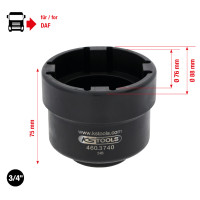 3/4" griovelinių veržlių raktas su 4 kaiščiais, DAF, vidiniai kaiščiai Ø 66,8 mm (460.3740, KS TOOLS)