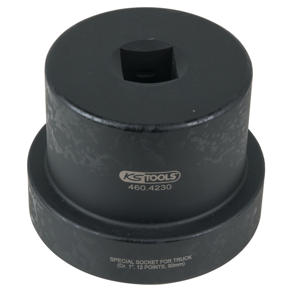 SPECIAL SOCKET FOR TRUCK (Dr. 1", 12 POINTS, 90mm) (460.4230, KS TOOLS)