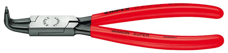 Knaibles iekšējiem fiksācijas gredzeniem 90° liektas 85-140mm (44 21 J41, KNIPEX)