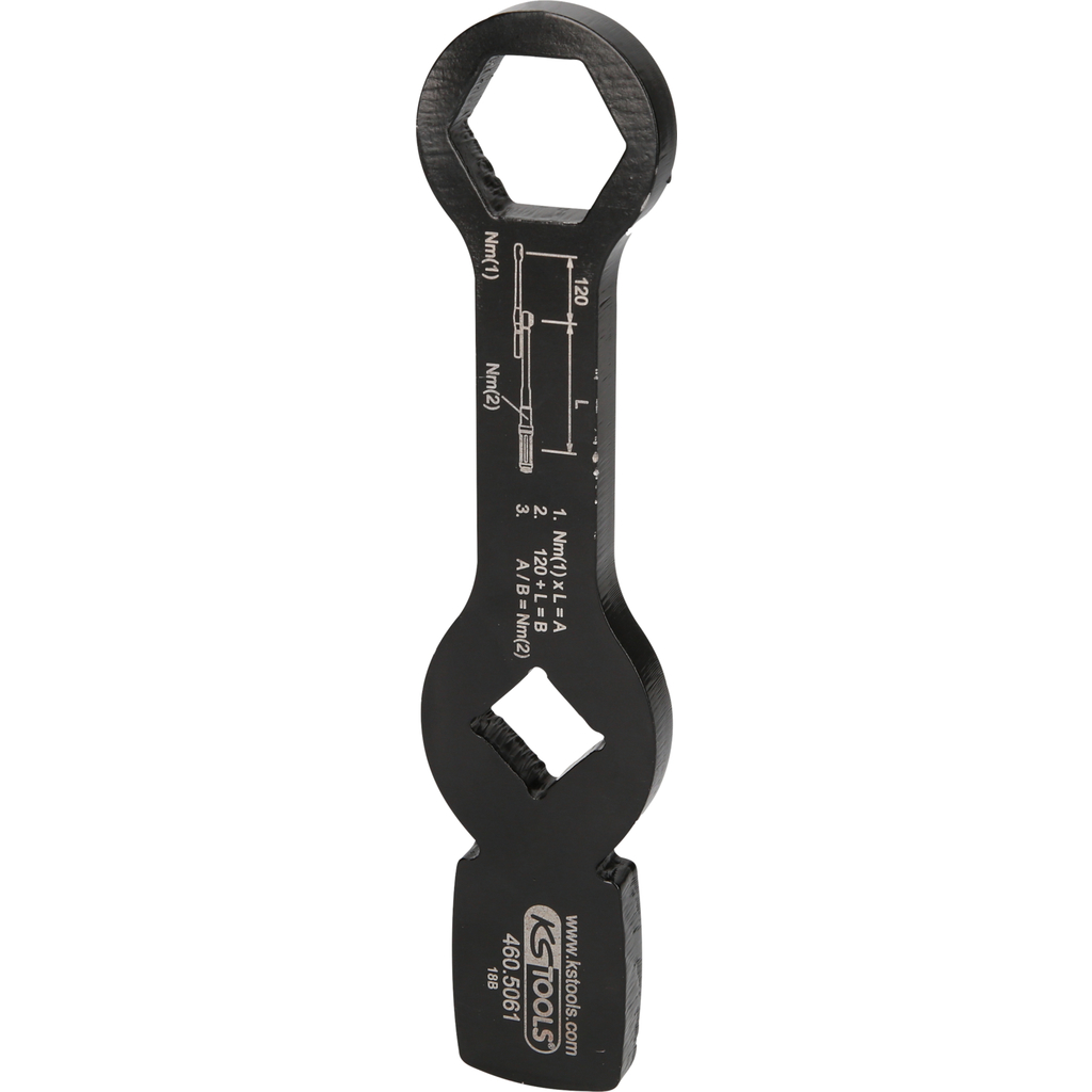 3/4" impact hexagon wrench with 2 impact surfaces, 30mm (460.5061, KS TOOLS)