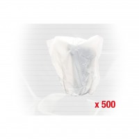 Vienreizlietojami pārnesumu sviras aizsargi, balti, 500 gab. (500.8092, KS TOOLS)