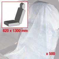 Disposable seat covers, white, 500 pcs (500.8081, KS TOOLS)