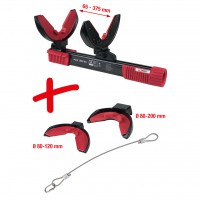 McPherson coil spring compressor set, 6 pcs, max. load 1800 kg (500.8625, KS TOOLS)