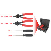 Universāls fiksācijas gredzenu knaibļu komplekts, 10 daļu (500.1320, KS TOOLS)