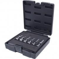 3/8" kaitinimo žvakių šarnyrinių galvučių rinkinys, trumpas, 6 dalių (500.7300, KS TOOLS)