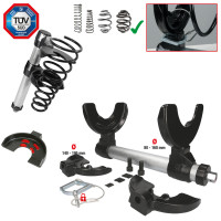 Universal coil spring compressor set, 6 pcs (500.8400, KS TOOLS)