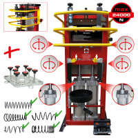 Pneumatinis stovimas spyruoklių spaustuvas su dvigubu cilindru ir adapterio plokšte (500.8815, KS TOOLS)