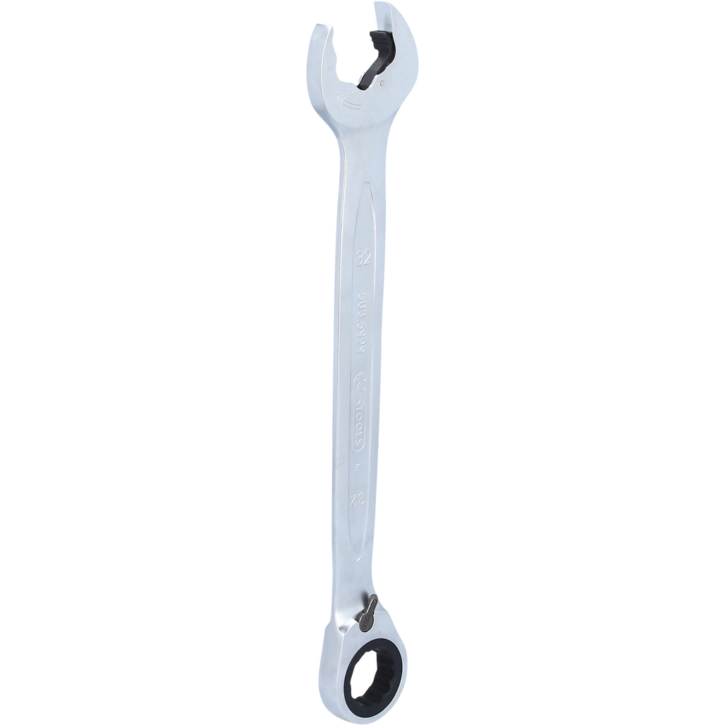 Reversible ratcheting combination wrench 32 mm with ratchet on open end, DUO GEARplus (503.5929, KS TOOLS)