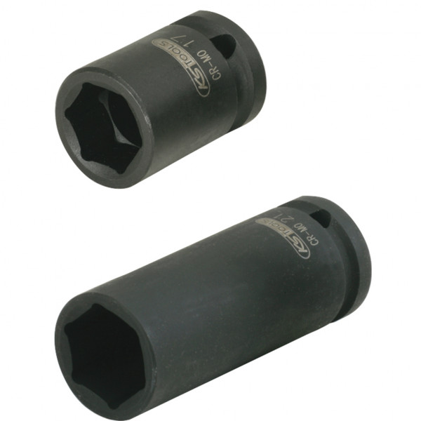 Smūginių galvučių rinkinys sunkvežimių ratų varžtams, 2 vnt., 33 mm (515.0306, KS TOOLS)