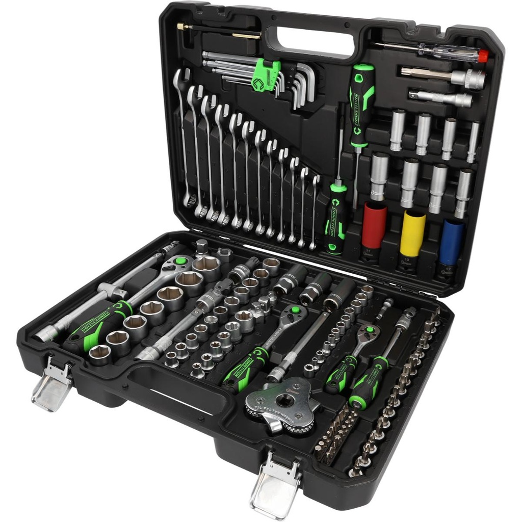 COMPETITION socket set 1/4+3/8+1/2 inch, 132 pcs, automotive (512.0132, KS TOOLS)