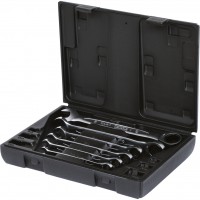 GEAR+ comb ratchet spanner set, 6pcs 8-19mm (503.4259, KS TOOLS)