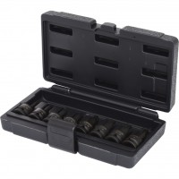 Smūginių Torx antgalinių galvučių rinkinys 1/2″, trumpų, 8 vnt., T30-T80 (515.1107, KS TOOLS)