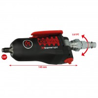 MONSTER Xtremelight mini pneumatinis smūginis veržliasukis 1/4" su perjungimo svirtele, 108 Nm (515.1470, KS TOOLS)
