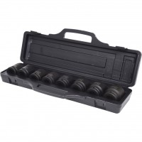 Šešiabriaunių smūginių galvučių rinkinys 3/4", trumpų, 8 vnt., 24-38 mm (515.0210, KS TOOLS)