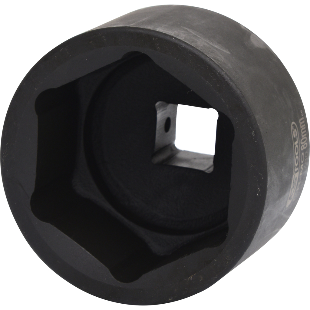 Šešiabriaunė smūginė galvutė 1", trumpa, 80 mm (515.1780, KS TOOLS)