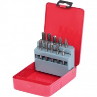 Cietmetāla frēžu komplekts, 6,0 mm kāts, 10 gab., metāla kastē (515.3210, KS TOOLS)