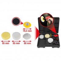 1/4" mini pneumatinio poliruoklio rinkinys, 5 vnt. (515.5120, KS TOOLS)