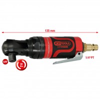 3/8″ SlimPOWER mini pneimatiskais pārslēdzamais sprūdrats, 30 Nm (515.5510, KS TOOLS)