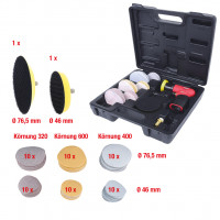 Mini pneumatinio ekscentrinio šlifuoklio rinkinys, 63 vnt. (515.5110, KS TOOLS)