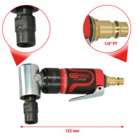 SlimPOWER mini pneumatinis kampinis štanginis šlifuoklis, 19 000 aps./min (515.5535, KS TOOLS)