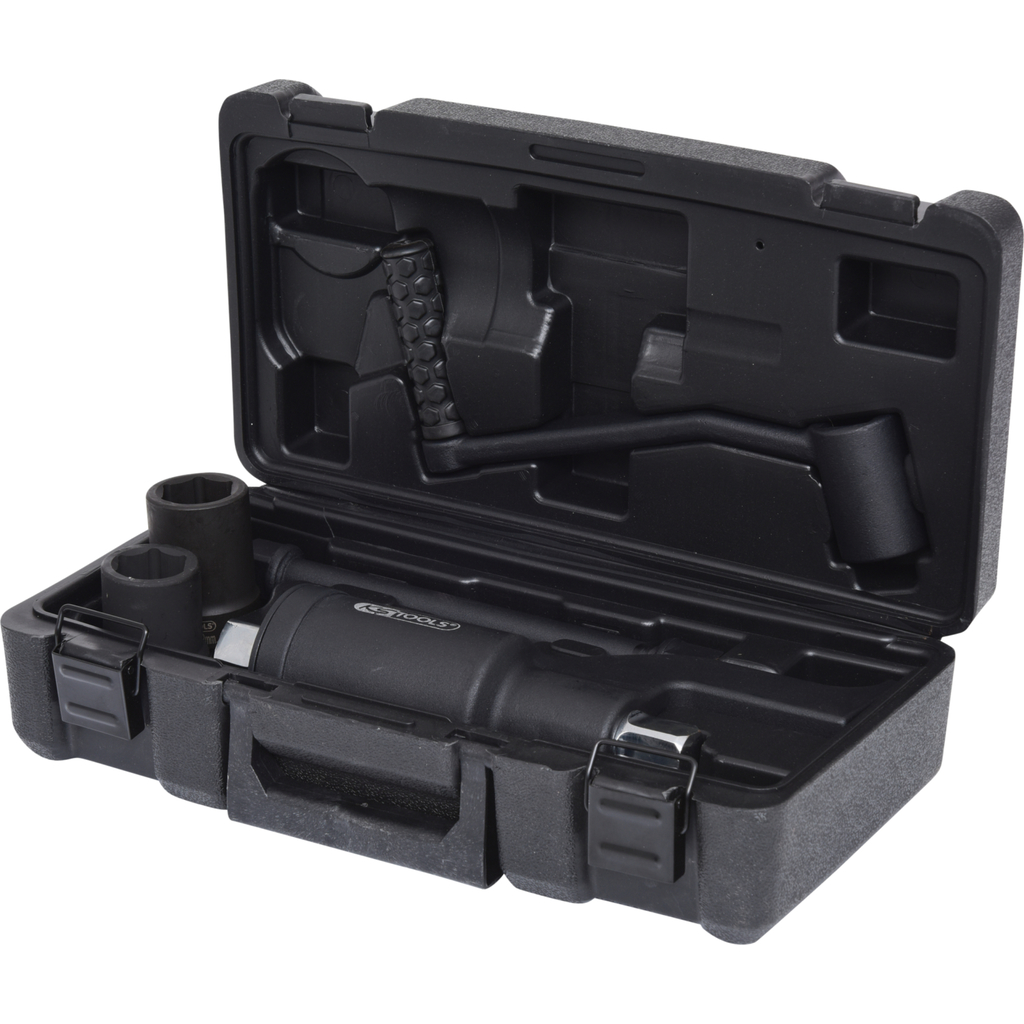 Universalus momento daugiklio rinkinys, 5 vnt., 1", su 30 ir 32 mm galvutėmis (516.1150, KS TOOLS)