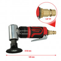 SlimPOWER mini pneimatiskā slīpmašīna lieliem diskiem, 19 000 apgr./min (515.5580, KS TOOLS)