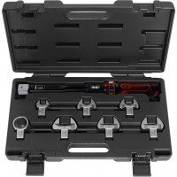 ERGOTORQUE precision Air Conditioning Torque Wrench Set, 14x18 mm, 20-100 Nm, 8 pcs (516.1225, KS TOOLS)