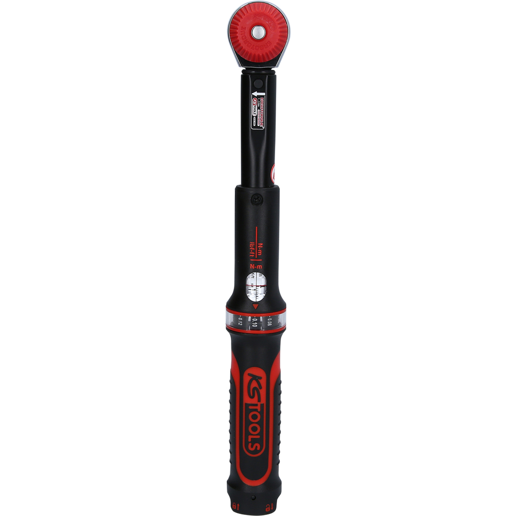 1/4" mehāniskā griezes momenta atslēga, 1-5 Nm, L=220 mm, ar ātro fiksāciju (516.1402, KS TOOLS)