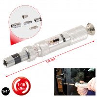 ESD dinamometrinis atsuktuvas su mikrometrine skale, 1/4", 1-15 Nm (516.3210, KS TOOLS)