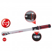 1/2" ERGOTORQUEprecision dinamometrinis raktas su svirtine terkšle, 40-200 Nm (516.6542, KS TOOLS)