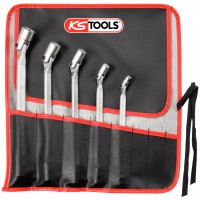 CLASSIC dvipusių šarnyrinių Torx E raktų rinkinys, 5 vnt., E6-E24 (517.0340, KS TOOLS)