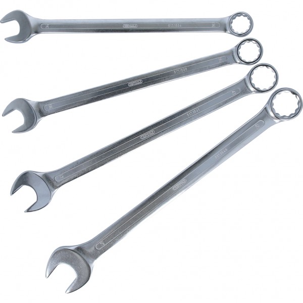 Kombinuotų raktų rinkinys, ypač ilgi, 4 vnt., 34-46 mm (517.1595, KS TOOLS)