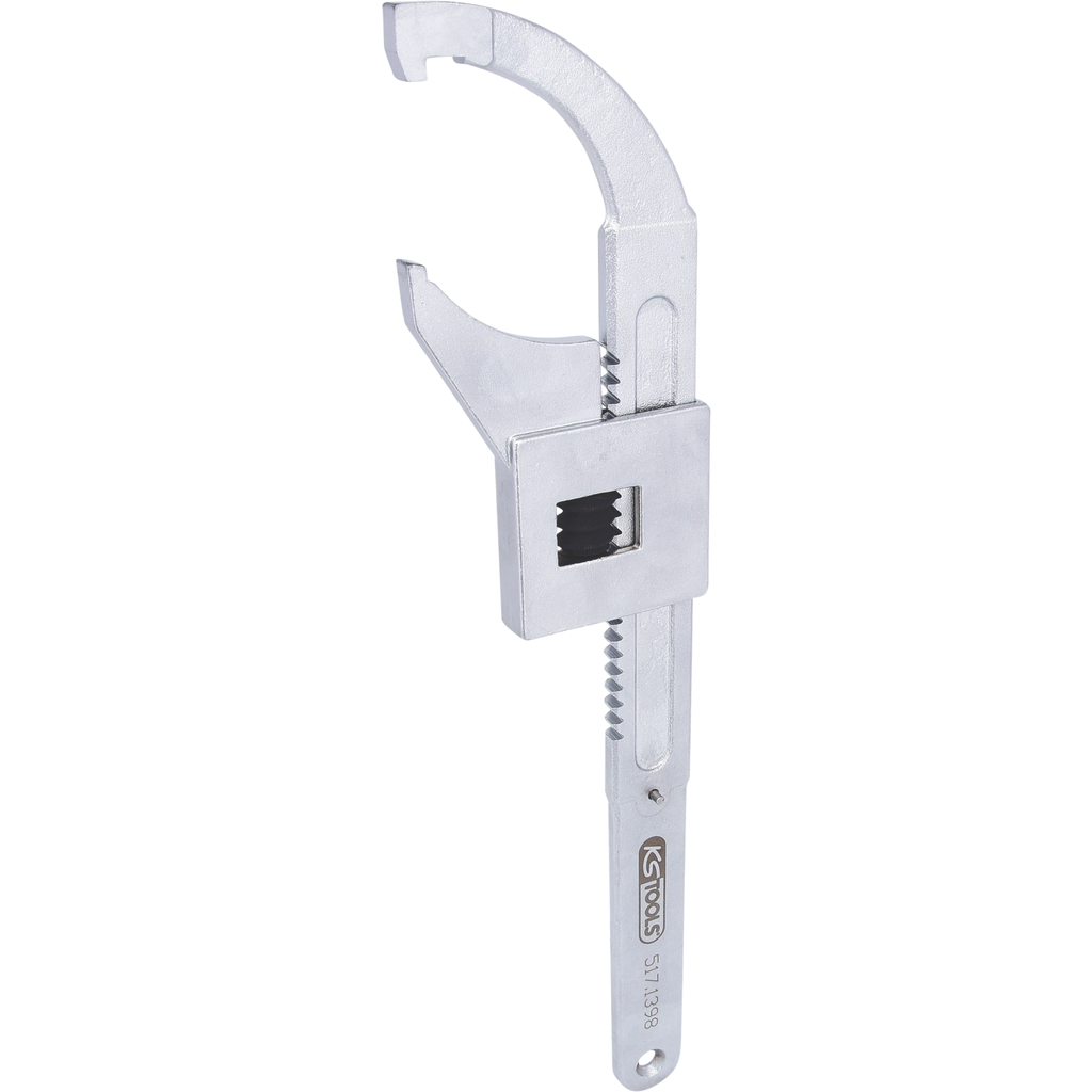 adjustable hook wrench with nose, 20-100 mm (517.1398, KS TOOLS)