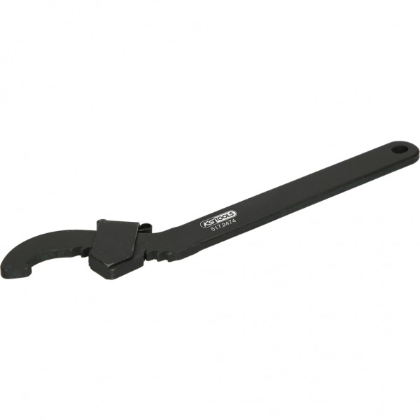 Reguliuojamas kablinis raktas su nosele, 20-42 mm (517.2474, KS TOOLS)