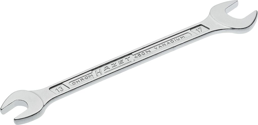 Divpusējā uzgriežņatslēga, ārējais sešstūra profils, 13 × 17 mm (450N-13X17, HAZET)