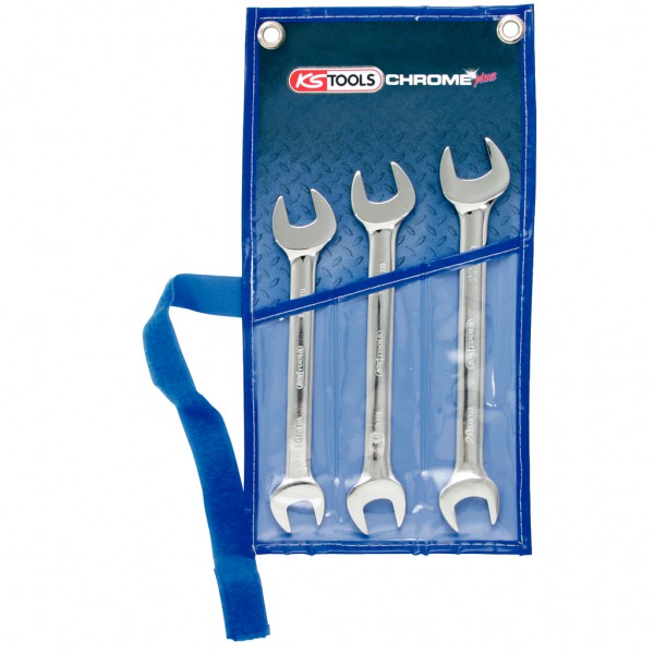 CHROMEplus double open-end spanner set, 3 pcs, 21-32 mm (518.0743, KS TOOLS)