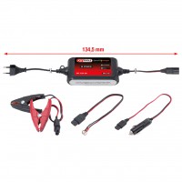 12 V augstfrekvences akumulatoru lādētājs 2 A, AGM/GEL/WET (550.1730, KS TOOLS)