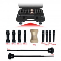 Tikslusis vidinių guolių ištraukiklių rinkinys, Ø 10-30 mm, 11 vnt. (660.0009, KS TOOLS)