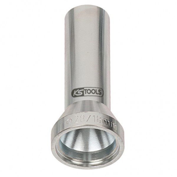 Pakāpju piespiešanas čaula, iekšējais Ø 18 mm, ārējais Ø 28 mm (700.2358, KS TOOLS)
