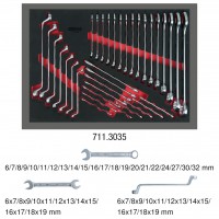 Atslēgu komplekts, 35 gab., 1/1 sistēmas ieliktnī (711.3035, KS TOOLS)